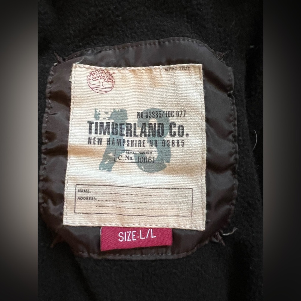 NWT. Timberland Dark Brown Puffer Coat. Sz L. - Picture 12 of 15